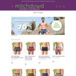 Mid Season Sale Men's Underwear From $9.98, Sleepwear From$10.49, Socks From $3.98 + Shipping/Free with $30+ @ Mitchdowd