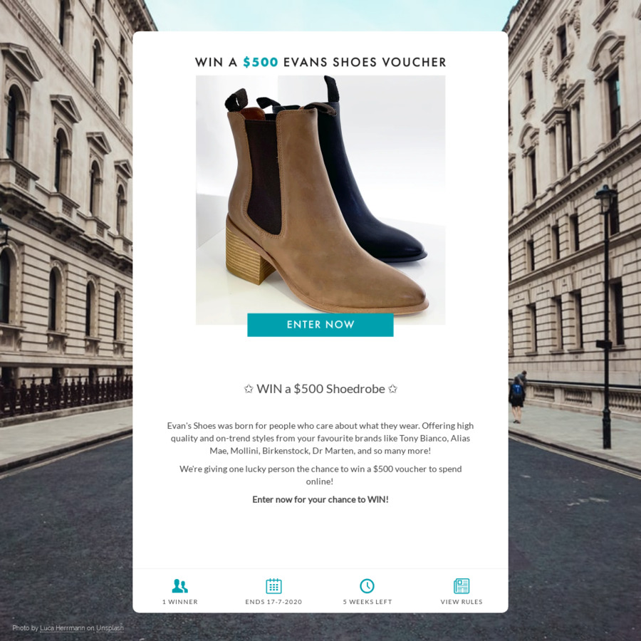 evans shoes online