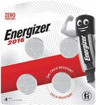 Energizer CR2016 Pack of 4 $5.80 & Energizer CR2032 Pack of 4 $7.99(S&S $7.19) + Delivery ($0 with Prime/ $39 Spend) @ Amazon AU