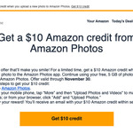 $10 Amazon Credit from Uploading to Amazon Photos App @ Amazon US