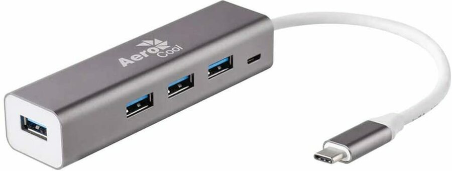 Aerocool ASA USB Hub AT-HB-540 | USB Type-C to 4x USB3 $9 + Delivery ...