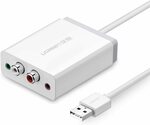 UGREEN USB Sound Card External Stereo Audio Adapter with 3.5mm Aux $24.99 + Delivery ($0 with Prime/ $39 Spend) @ Ugreen Amazon