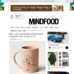 Win 1 of 2 Jones & Co Handmade Earthenware Mug Sets Worth $128 from MiNDFOOD