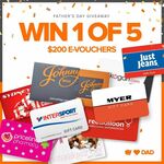 Win 1 of 5 $200 Evouchers from Humm