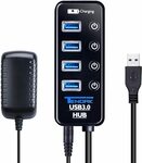 4 Ports Powered USB 3.0 Data Hub + 1 USB Charging Port + AU PSU $30.59 Shipping ($0 with Prime/ $39 Spend) @ Cenawin Amazon AU