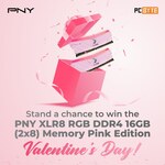 Win PNY XLR8 RGB DDR4 4600MHz 16GB (2x8) Memory Pink Edition from PCByte