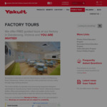 [VIC] Free Yakult Factory Tours on Weekdays @ Yakult (Dandenong South)