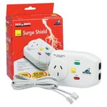 Dick Smith Surge Shield Single Outlet Adaptor $9.98 Free Delivery or in Store (50% off)