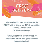 Free Delivery by Participating Restaurants @ Menulog