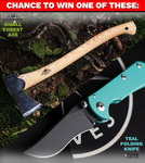 Win A TOOR Teal Knife or GRANSFORS Small Forest Axe from The Knife Shop Australia