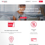 Kogan Money Black Card: $400 Kogan Credit (With $1500 Spend in 90 Days) @ Kogan Money (New Credit Card Customers Only)