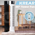 Krear Tower Fan $43 + Delivery (Free Metro Shipping) @ Urban Circle eBay