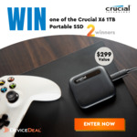 Win 1 of 2 Crucial X6 1TB Portable SSD from Device Deal