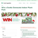 Win a Scotts Osmocote Indoor Plant Pack from Evergreen Garden