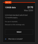 Boost Mobile Unlimited Prepaid $200 130GB 12 Months Recharge for $170 @ Boost Mobile