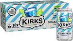 Kirks Sugar Free Lemonade Multipack Cans 10 x 375ml $5 + Delivery ($0 with Prime/ $39 Spend) @ Amazon AU Warehouse
