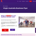 Bonus 2,500 Velocity Points after Joining Virgin Australia Business Flyer (ABN Required)