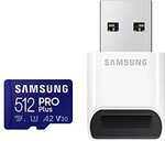 Samsung PRO Plus + USB Reader 512GB microSDXC $64.75 Delivered @ Amazon US via AU