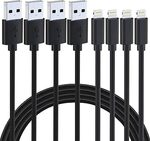 iPhone Charging Lightning Cable 4-Pack 1m USB Mfi Certified $8.81 + Delivery ($0 with Prime/ $39 Spend) @ AHGEIIY-Au Amazon