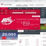 Virgin Australia on Sale between Perth and East Coast. from $159