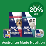 20% off ADVANCE Pet Food (One Redemption Per Customer) + Delivery ($0 to Most Areas with $49 Order) @ Budget Pet Products