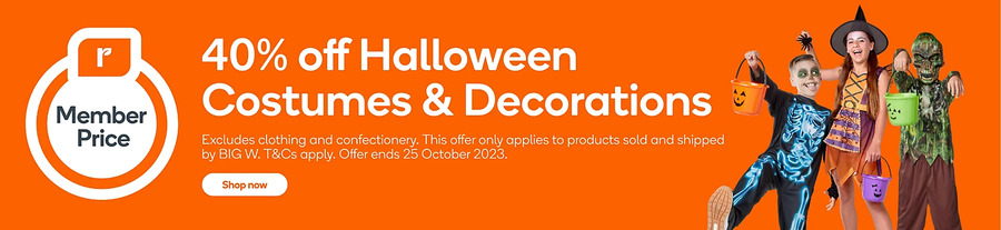 40% off Halloween Costumes & Decorations (Everyday Rewards Membership ...