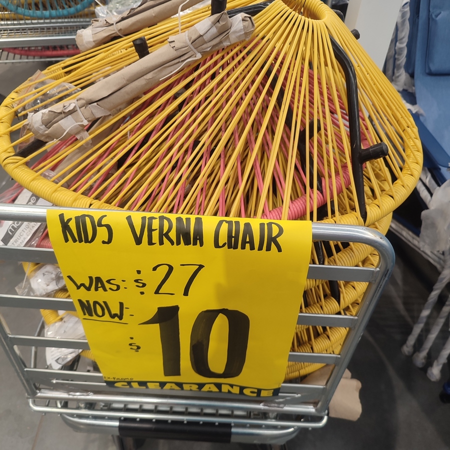 NSW Kids Verna Chair 10 Was 27 Bunnings Gladesville