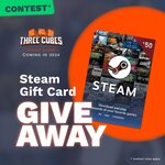 Win a €50 Steam Gift Card from Three Cubes