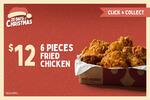 6 Pieces Fried Chicken $12, Spicy Box $10 (C&C Only) @ Red Rooster