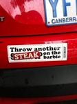 Throw Another Steak on The Barbie FREE Sticker, Facebook Msg Req