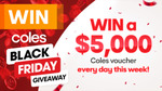 Win 1 of 5 $5,000 Coles Online Credit Vouchers or 1 of 25 Hoyts Movie Vouchers from Seven Network