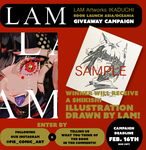 Win a Shikishi Illustration Drawn by LAM from PIE