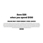 $25 Off When You Spend $150 Sitewide (Online Only, Excludes NT & South Hedland) @ Liquorland, First Choice or Vintage Cellars