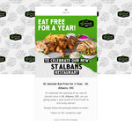 Win a Year's Worth of Free Meals from El Jannah [VIC]