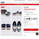 Hylane Vans Shoes $29.99 (Was 169.99) + $15 Shipping ($0 with $150 Order/ C&C) @ Vans