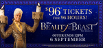 [WA] Beauty and The Beast The Musical - All Tickets for September Shows $96 + Booking Fee (RRP up to $160/Ticket) @ Ticketmaster