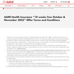 10 Weeks Free Combined Hospital & Extras Insurance after 17 Dec 2025 (New Members Only) @ AAMI Health Insurance
