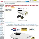 USB 3.0 to DVI Adapter, HDMI/VGA Adapters Included: $59 Pick up Sydney + P/H Delivery {SOLD OUT)