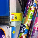 Kids 3 Metre Gift Wrapping paper at Coles for $0.50. RRP $2