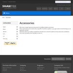 Shantek Superstore - 10% off ALL Accessories until Monday 25th November ($10 Flat Rate Shipping)