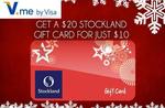 Just $10 for a Stockland Shopping Centre $20 Gift Card – in Stock again. Pay with V.me only.
