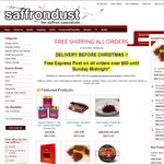 Free Express Post on All Orders over $50 until Midnight Sunday Night from Saffrondust.com.au!