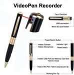 MC11 Camera Pen 720x480 VGA Video Recording Pen Free Drop $6.72