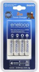 Eneloop Quick Charger with 4x 'AA' Batteries for $34.99 Delivered @ Dick Smith 