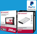 Transcend 128GB / 256GB SSD ($79, $129) + Free Transcend Enclosure @ Mwave