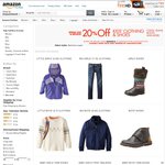 Amazon Kids & Baby Clothings Sale - Spend USD $50 & Receive 20% off