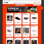 One Day Sale Footwear Sale. Shoes From $2
