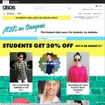 ASOS 20% off with Unidays Full Priced Items Only