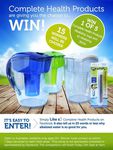 Win 1 of 5 Alkalising Ionising Water Jugs or 1 of 10 Alkalising Water Sticks from Complete Health