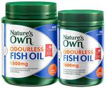 Nature's Own Odourless Fish Oil Capsules 600pk - 1000mg ($19.99) & 1500mg ($29.99) @ Chemist Warehouse